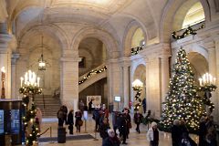 10-3 Entrance Lobby Astor Hall At Christmas New York City Public Library Main Branch.jpg